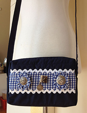 Wiesn Tasche selbst genäht, Nähkurse in München Trudering